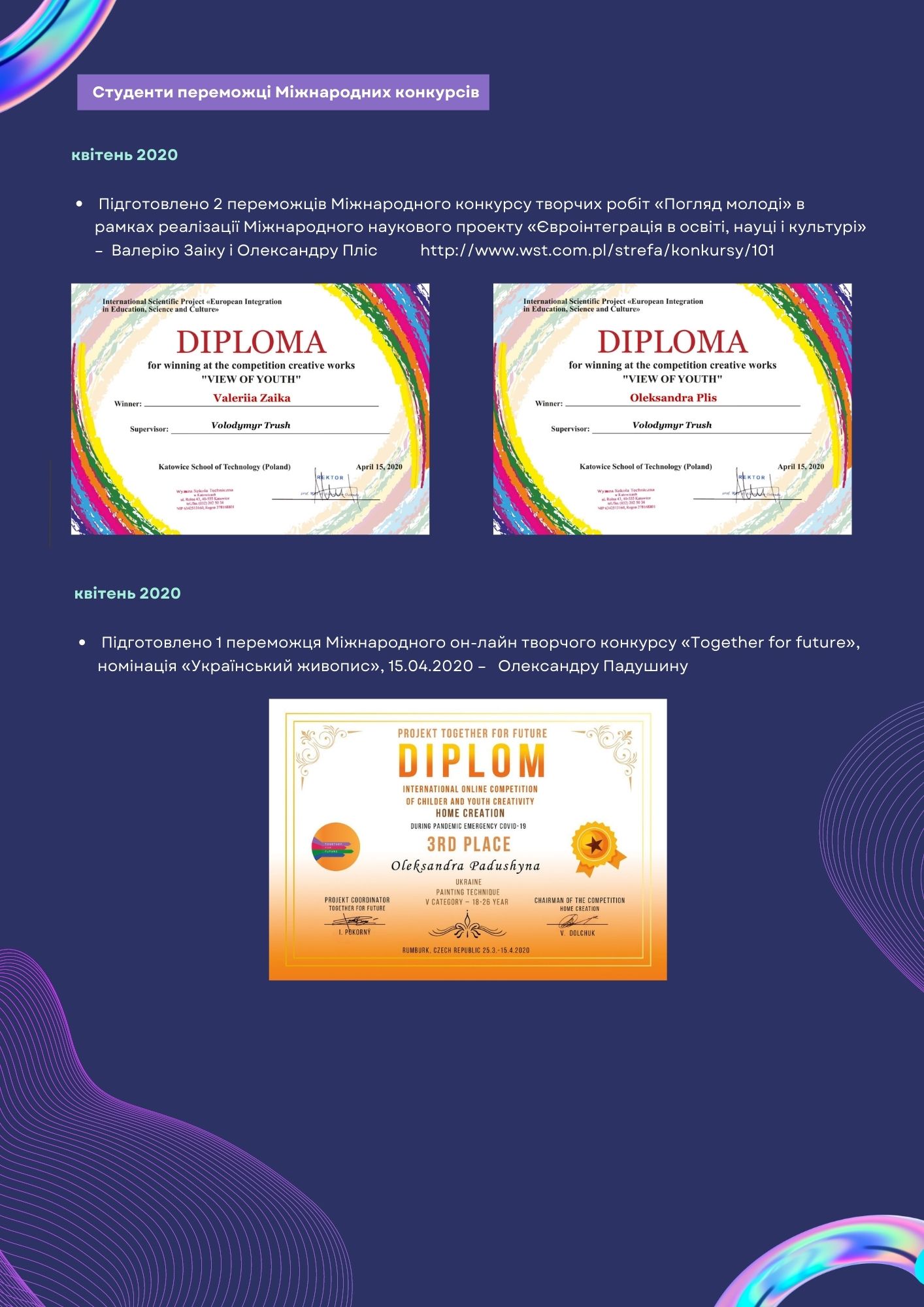 Портфоліо Шевнюк с 1