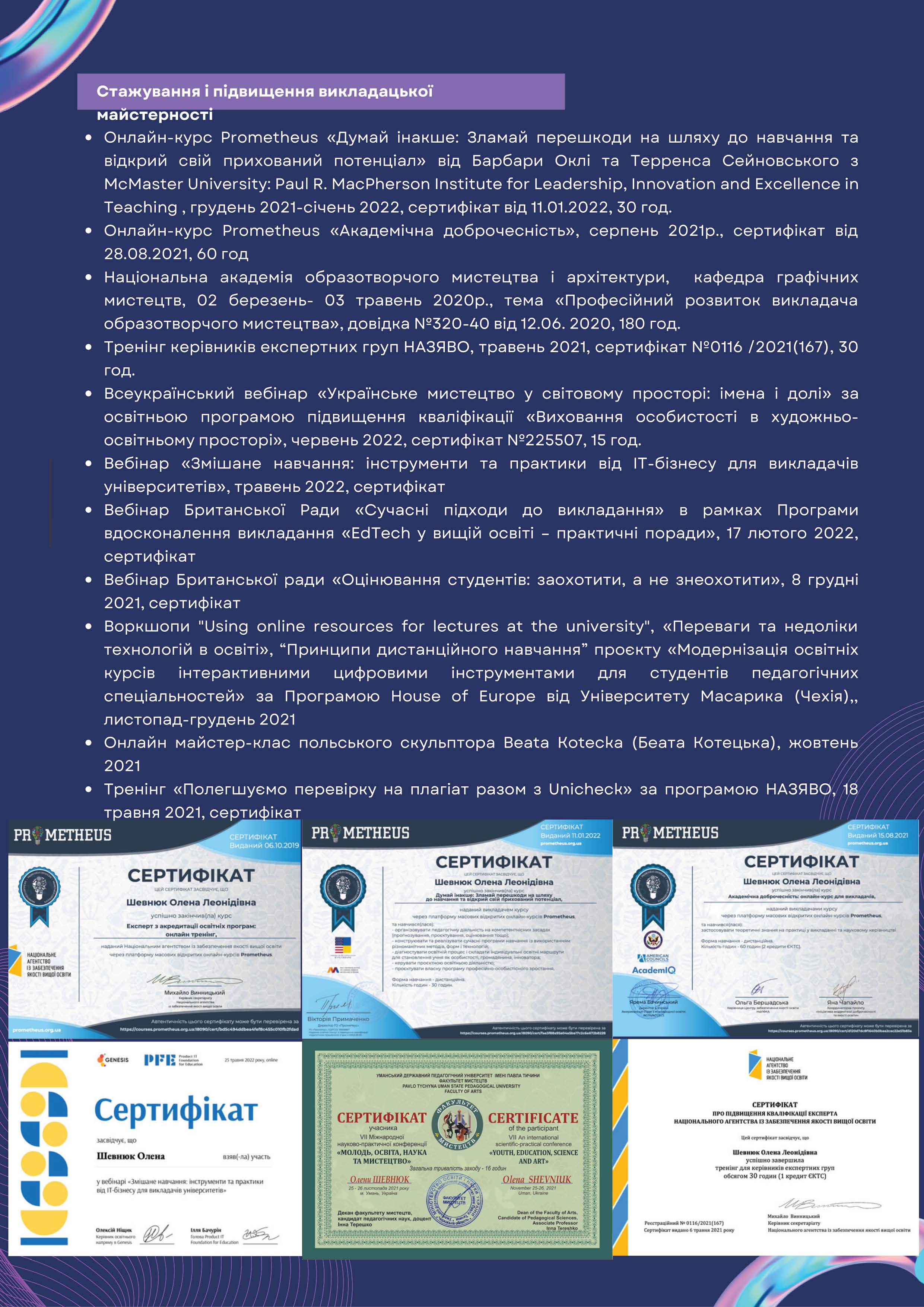 Портфоліо Шевнюк с 1