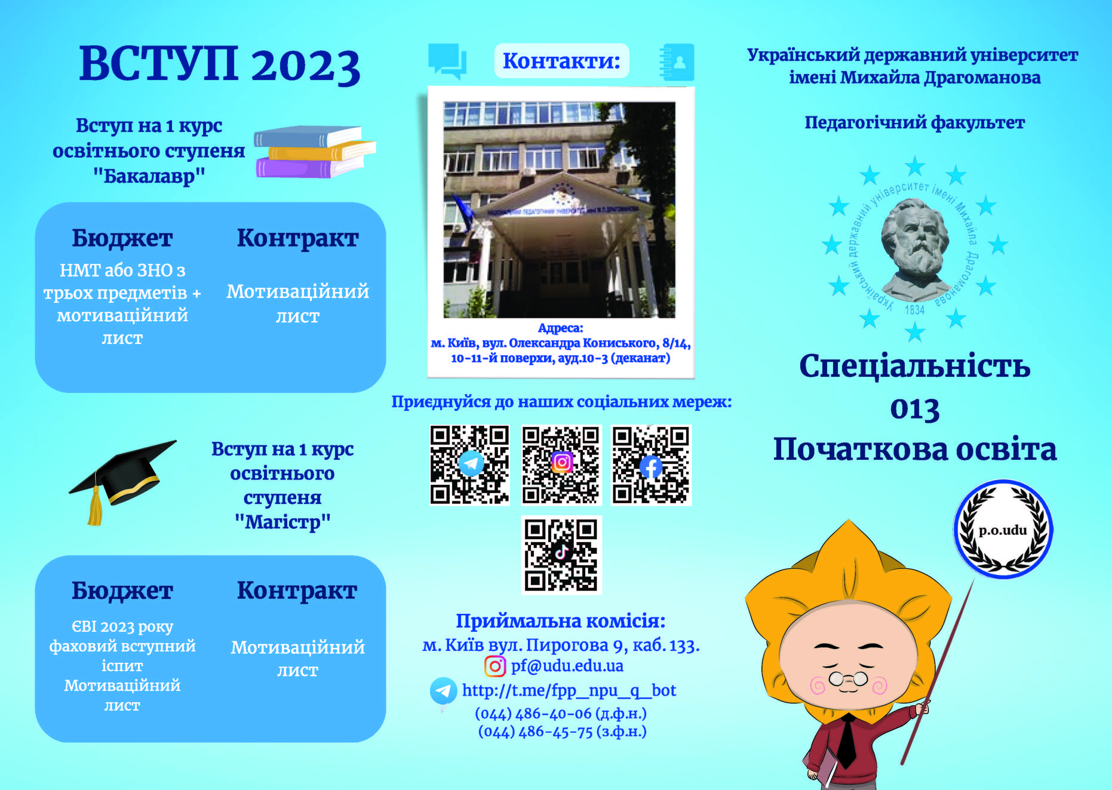 Інфолист Абітурієнт ПО 2023